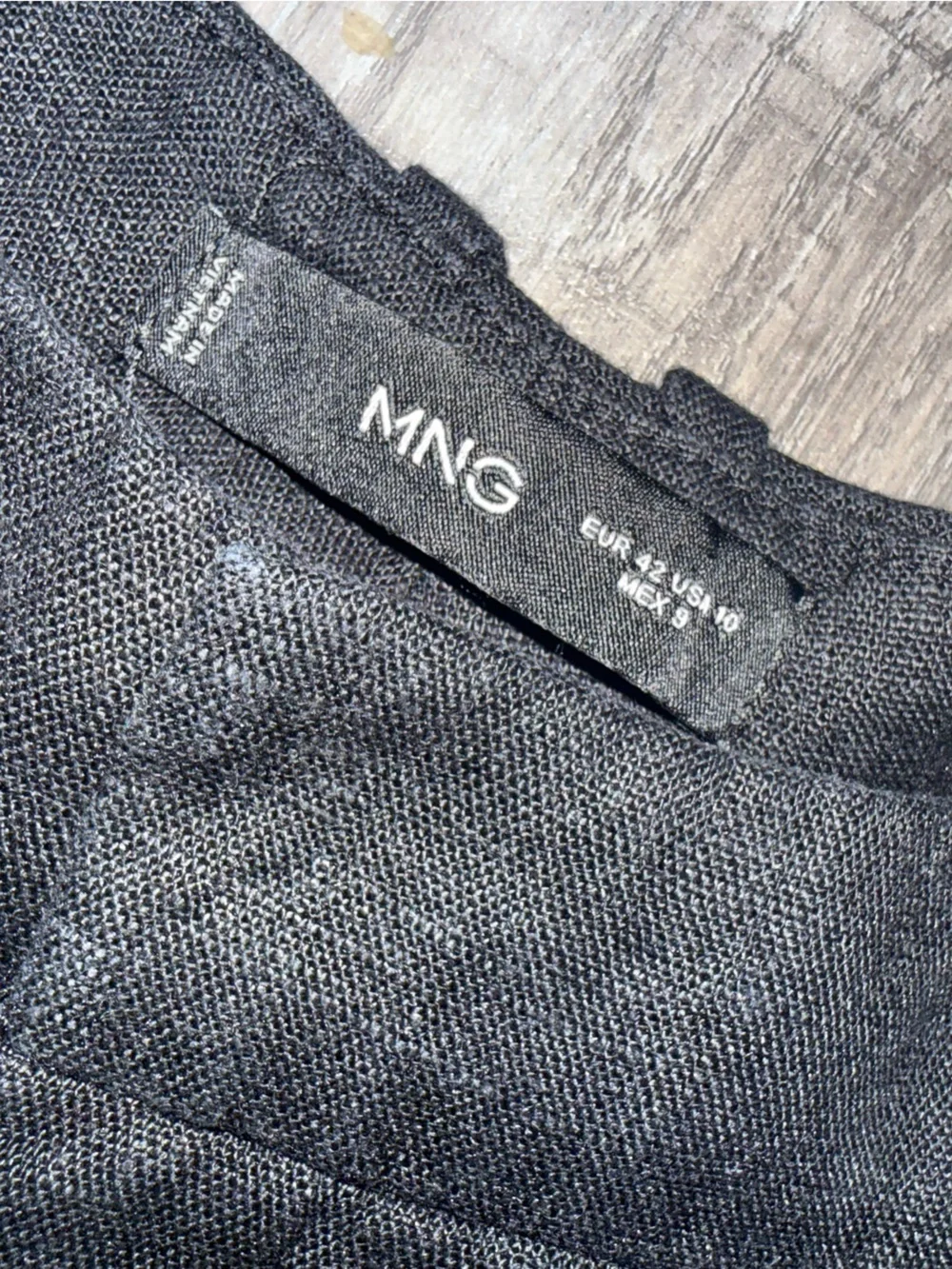 MANGO Linen Classic Black Dress Pants- Size 10